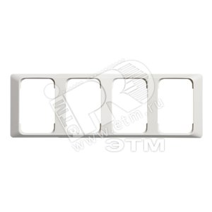 Рамка 4-постовая для DoubleSchuko, 100мм серия Jussi, белая | 2524-100 | 2TKA000825G1 | ABB - ABB
