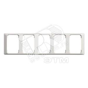 Рамка 5-постовая для DoubleSchuko, 100мм серия Jussi, белая | 2525-100  | 2TKA000826G1 | ABB - ABB