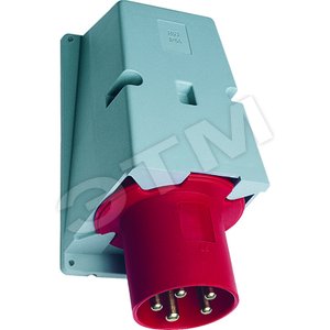 Вилка для монтажа на поверхность 263BS6, 63A, 2P+E, IP44, 6ч | 2CMA167544R1000 | ABB