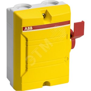 Выкл в боксе с доп. контактом 3р 25А IP65 BWS325 Y TPN | 2CMA142426R1000 | ABB - фото 2