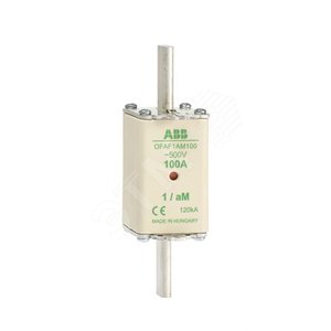 Предохранитель OFAF1aM80 80A тип аМ размер1, до 500В | 1SCA022697R7140 | ABB 2
