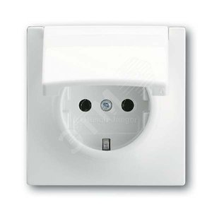 Розетка SCHUKO 16А 250В с крышкой, серия impuls, цвет альпийский белый | 2018-0-0992 | 2CKA002018A0992 | ABB 2