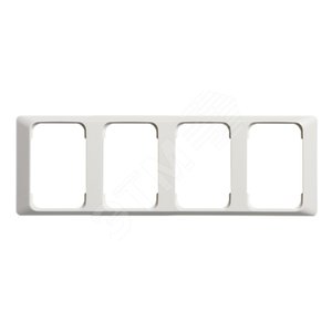 Рамка 4-постовая для DoubleSchuko, 100мм серия Jussi, белая | 2524-100 | 2TKA000825G1 | ABB - фото 2