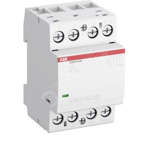 Контактор ESB40-40N-07 модульный (40А АС-1, 4НО), катушка 400В AC/DC | 1SAE341111R0740 | ABB - фото 2