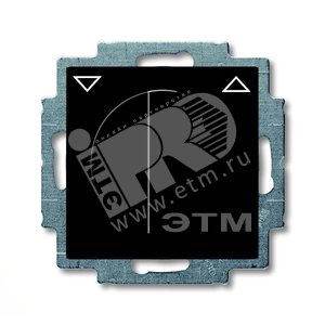 ABB Basic 55 Шато (чёрный) Выключатель жалюзийный поворотный с фиксацией | 1101-0-0928  | 2CKA001101A0928 | ABB - ABB