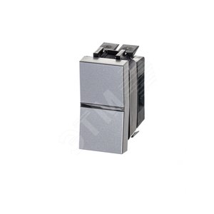 ABB Zenit Серебряный Переключатель 1-клавишный перекрестный (1 мод) | N2110 PL  | 2CLA211000N1301 | ABB - фото 2