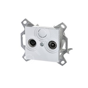 Розетка TV-R ABB Levit оконечная белый (5011H-A03503 03W) - фото 2
