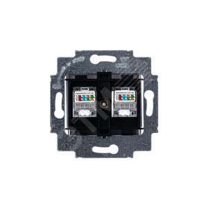 ABB Levit Серебро Розетка комп. 2-ая 2хRJ45 категория 5e | 5014H-A51018 70W | 2CHH295118A6070 | ABB - фото 5
