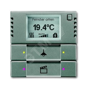 6128/28-803-500 Терморегулятор KNX с дисплеем и сенсором, 2/4-клавишный, метеор | 6134-0-0336 | 2CKA006134A0336 | ABB - ABB