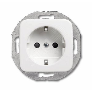 Розетка SCHUKO 16А 250В, с круглым суппортом, серия Reflex SI, цвет альпийский белый | 2011-0-2183 | 2CKA002011A2183 | ABB 2