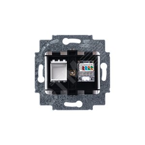 ABB Levit Белый Розетка комп. RJ45 категория 5e и заглушка | 5014H-A51017 03W | 2CHH295117A6003 | ABB - фото 3