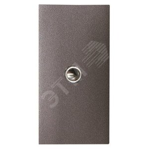 Механизм mini-jack 3.5мм разъёма, 1-модульный, серия Zenit, цвет антрацит (N2155.4 AN) - фото 2