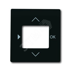 Центр. пл. для таймера 6455, 6456, серия impuls, цв. чёрный бархат 2