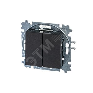 ABB Levit Антрацит / дымчатый чёрный Выключатель 2-кл. | 3559H-A05445 63W | 2CHH590545A6063 | ABB 2