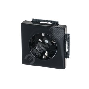 Розетка SCHUKO 16А 250В, серия solo/future, цвет антрацит 2