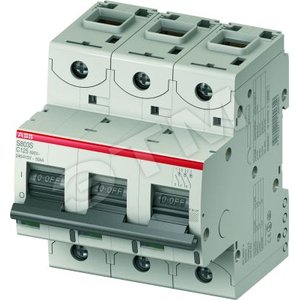 Выключатель автоматический трехполюсный S803S 125А C 50кА (S803S C125) | 2CCS863001R0844 | ABB