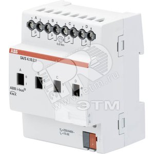 Выход бинарный 4 каналов ручное управление 10А MDRC SA/S 4.10.2.1 (2CDG110156R0011) - ABB