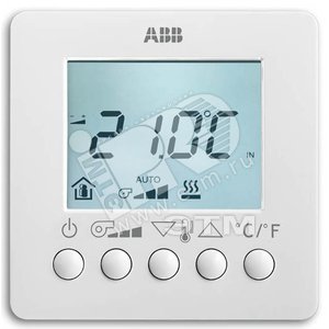 6138/11-84-500 Термостат комнатный с ЖК-дисплеем для управления Fan- Coil,SM, альпийский белый | 6138-0-0003  | 2CKA006138A0003 | ABB - ABB