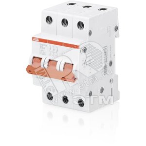 Рубильник 3пол. SHD203/16 рычаг крас. - ABB