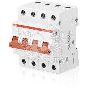 Рубильник 4пол. SHD204/50 рычаг крас. | 2CDD274111R0050 | ABB - ABB