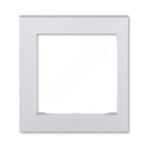 ABB Levit Серебро Накладка на рамку 55х55 внешняя | 3901H-A00255 70 | 2CHH010255A4070 | ABB