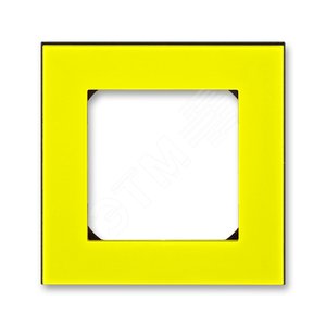 ABB Levit Жёлтый / дымчатый чёрный Рамка 1-ая | 3901H-A05010 64W | 2CHH015010A6064 | ABB - ABB