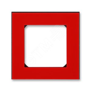 ABB Levit Красный / дымчатый чёрный Рамка 1-ая | 3901H-A05010 65W | 2CHH015010A6065 | ABB - ABB
