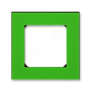 ABB Levit Зелёный / дымчатый чёрный Рамка 1-ая | 3901H-A05010 67W | 2CHH015010A6067 | ABB - ABB
