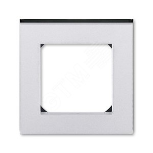 ABB Levit Серебро / дымчатый чёрный Рамка 1-ая | 3901H-A05010 70W | 2CHH015010A6070 | ABB
