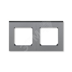 ABB Levit Сталь / дымчатый чёрный Рамка 2-ая | 3901H-A05020 69W | 2CHH015020A6069 | ABB - ABB