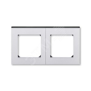 ABB Levit Серебро / дымчатый чёрный Рамка 2-ая | 3901H-A05020 70W | 2CHH015020A6070 | ABB - ABB