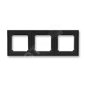 ABB Levit Антрацит / дымчатый чёрный Рамка 3-ая | 3901H-A05030 63W | 2CHH015030A6063 | ABB