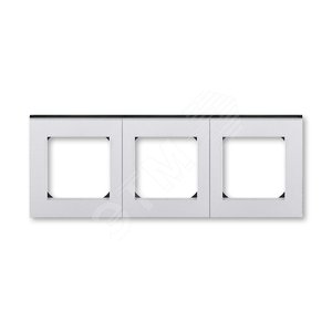 ABB Levit Серебро / дымчатый чёрный Рамка 3-ая | 3901H-A05030 70W | 2CHH015030A6070 | ABB - ABB