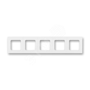 ABB Levit Белый / белый Рамка 5-ая | 3901H-A05050 03W | 2CHH015050A6003 | ABB - ABB