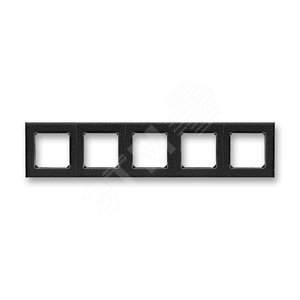 ABB Levit Антрацит / дымчатый чёрный Рамка 5-ая | 3901H-A05050 63W | 2CHH015050A6063 | ABB - ABB