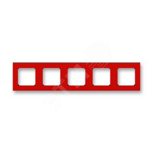ABB Levit Красный / дымчатый чёрный Рамка 5-ая | 3901H-A05050 65W | 2CHH015050A6065 | ABB - ABB