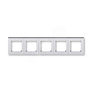 ABB Levit Серебро / дымчатый чёрный Рамка 5-ая | 3901H-A05050 70W | 2CHH015050A6070 | ABB - ABB