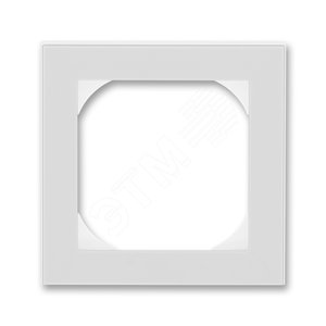 ABB Levit Серый / белый Рамка одинарная 55х55 для механизмов BJE | 3901H-A05510 16 | 2CHH015510A4016 | ABB - ABB