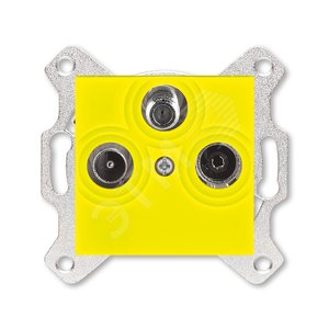 ABB Levit Жёлтый Розетка TV-R-SAT единственная | 5011H-A03303 64W | 2CHH083303A6064 | ABB - ABB
