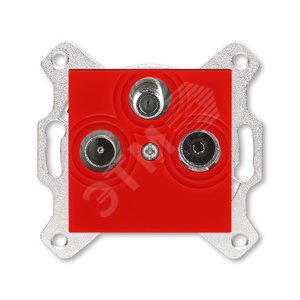 ABB Levit Красный Розетка TV-R-SAT единственная | 5011H-A03303 65W | 2CHH083303A6065 | ABB - ABB