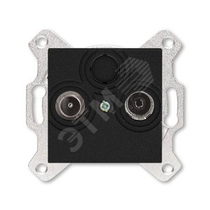 ABB Levit Антрацит Розетка TV-R оконечная | 5011H-A03503 63W | 2CHH083503A6063 | ABB