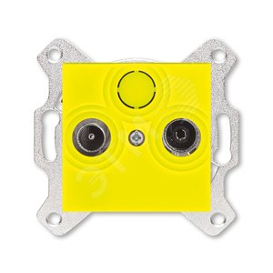 ABB Levit Жёлтый Розетка TV-R проходная 7дБ | 5011H-A03607 64W | 2CHH083607A6064 | ABB - ABB