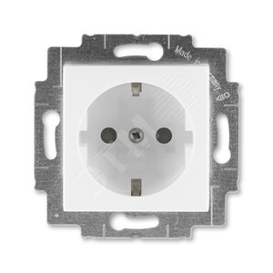 ABB Levit Белый / ледяной Розетка с з/к со шторками 16А | 5520H-A03457 01W | 2CHH203457A6001 | ABB - ABB