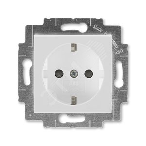 ABB Levit Серый / белый Розетка с з/к со шторками 16А | 5520H-A03457 16W | 2CHH203457A6016 | ABB - ABB