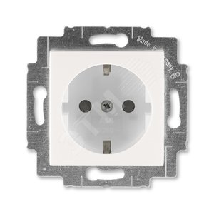 ABB Levit Жемчуг / ледяной Розетка с з/к со шторками 16А | 5520H-A03457 68W | 2CHH203457A6068 | ABB - ABB
