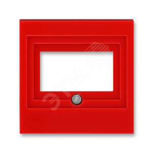 ABB Levit Красный / дымчатый чёрный Накладка для розеток USB / HDMI / VGA Красный | 5014H-A00040 65 | 2CHH290040A4065 | ABB - ABB