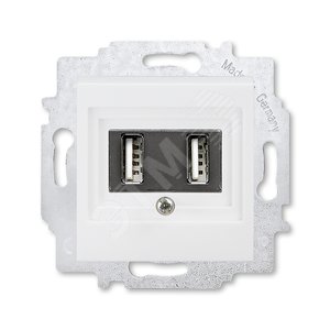 ABB Levit Белый USB зарядка 2-ая | 5014H-A00040 03W | 2CHH290040A6003 | ABB - ABB