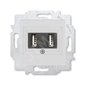 ABB Levit Серый USB зарядка 2-ая | 5014H-A00040 16W | 2CHH290040A6016 | ABB - ABB