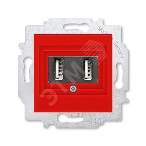 ABB Levit Красный USB зарядка 2-ая | 5014H-A00040 65W | 2CHH290040A6065 | ABB - ABB