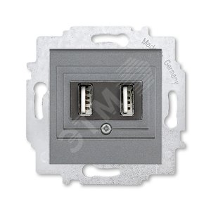 ABB Levit Сталь USB зарядка 2-ая | 5014H-A00040 69W | 2CHH290040A6069 | ABB - ABB